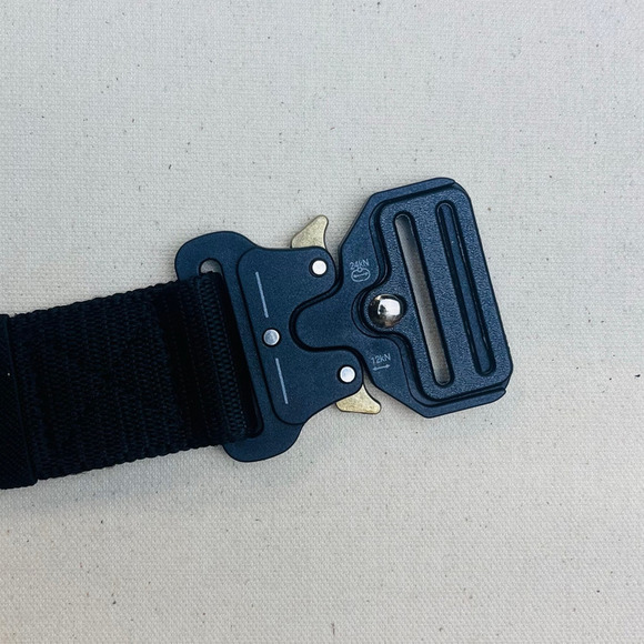 Y2K utility Black tactical military unique buckle design belt - Picture 5 of 6